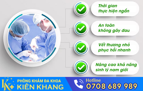 Cắt bao quy đầu bằng phương pháp xâm lấn