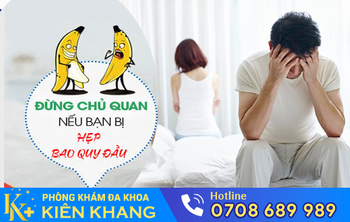 Hẹp bao quy đầu khiến nam giới tự ti trước bạn tình