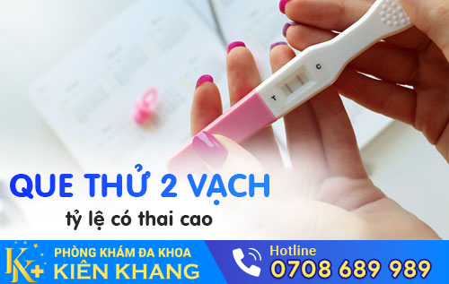 Que thử thai 2 vạch - tỷ lệ có thai cao